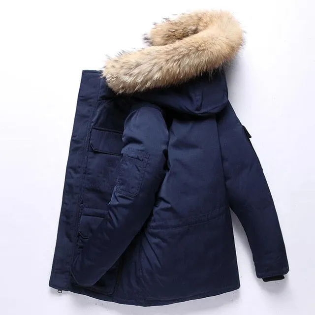 -30 Degree Winter Men Hooded Jacket