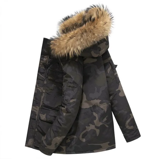-30 Degree Winter Men Hooded Jacket