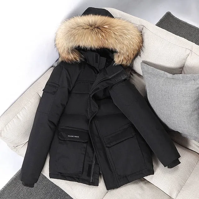 -30 Degree Winter Men Hooded Jacket