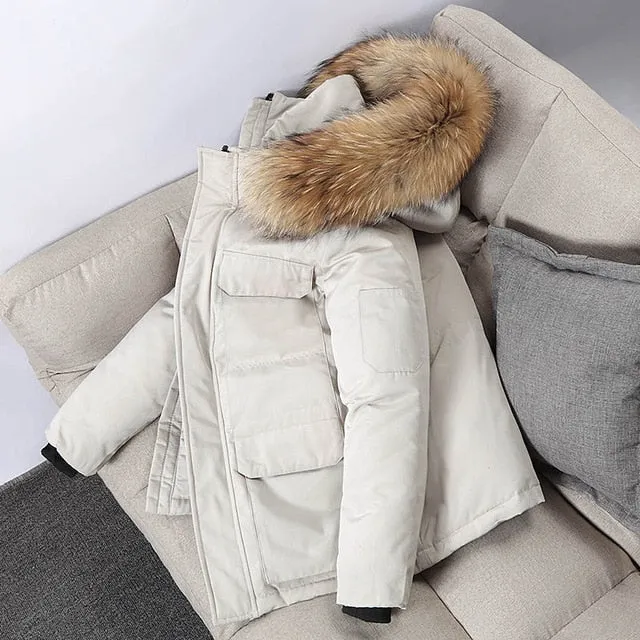 -30 Degree Winter Men Hooded Jacket