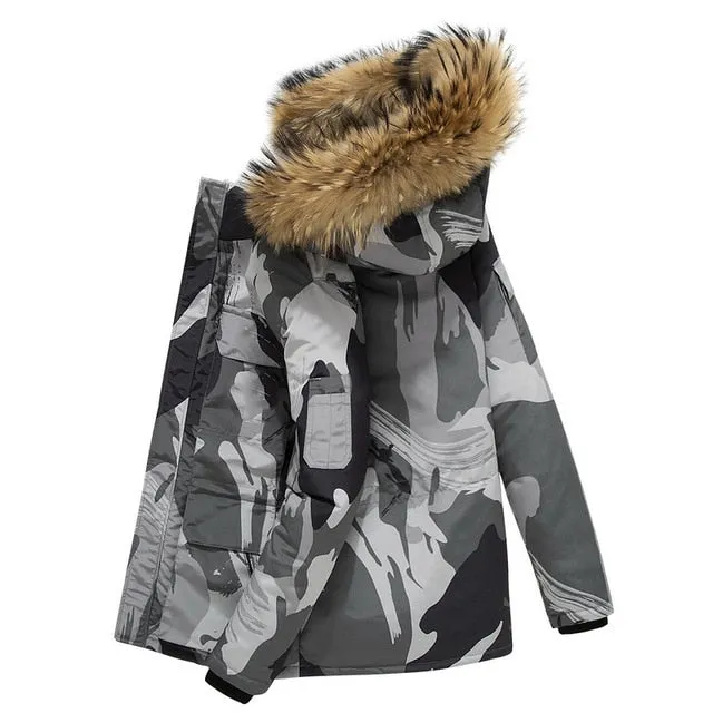 -30 Degree Winter Men Hooded Jacket