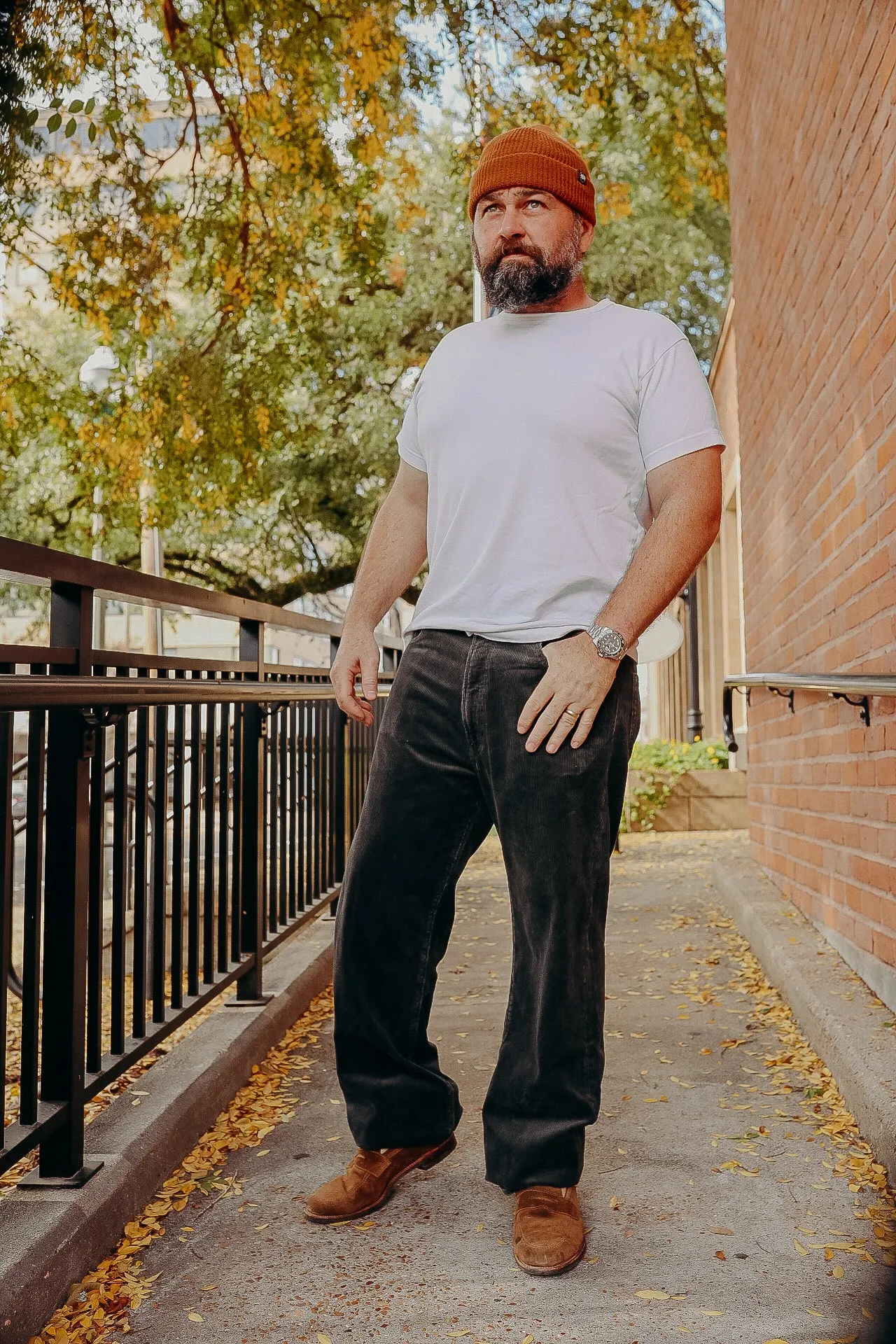 5 Pocket Pants- Black Corduroy (SC42483)