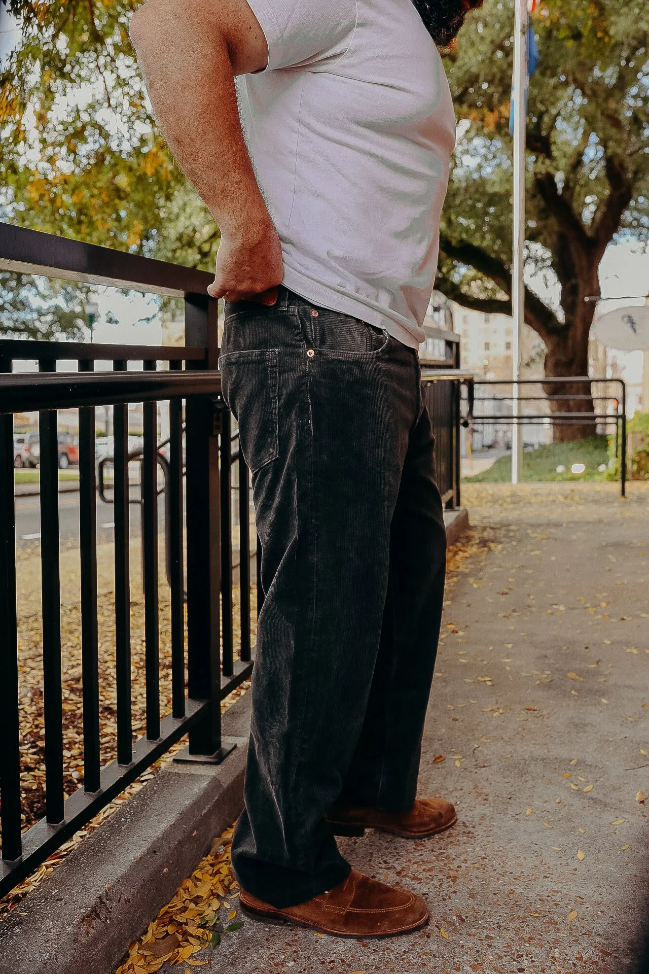 5 Pocket Pants- Black Corduroy (SC42483)