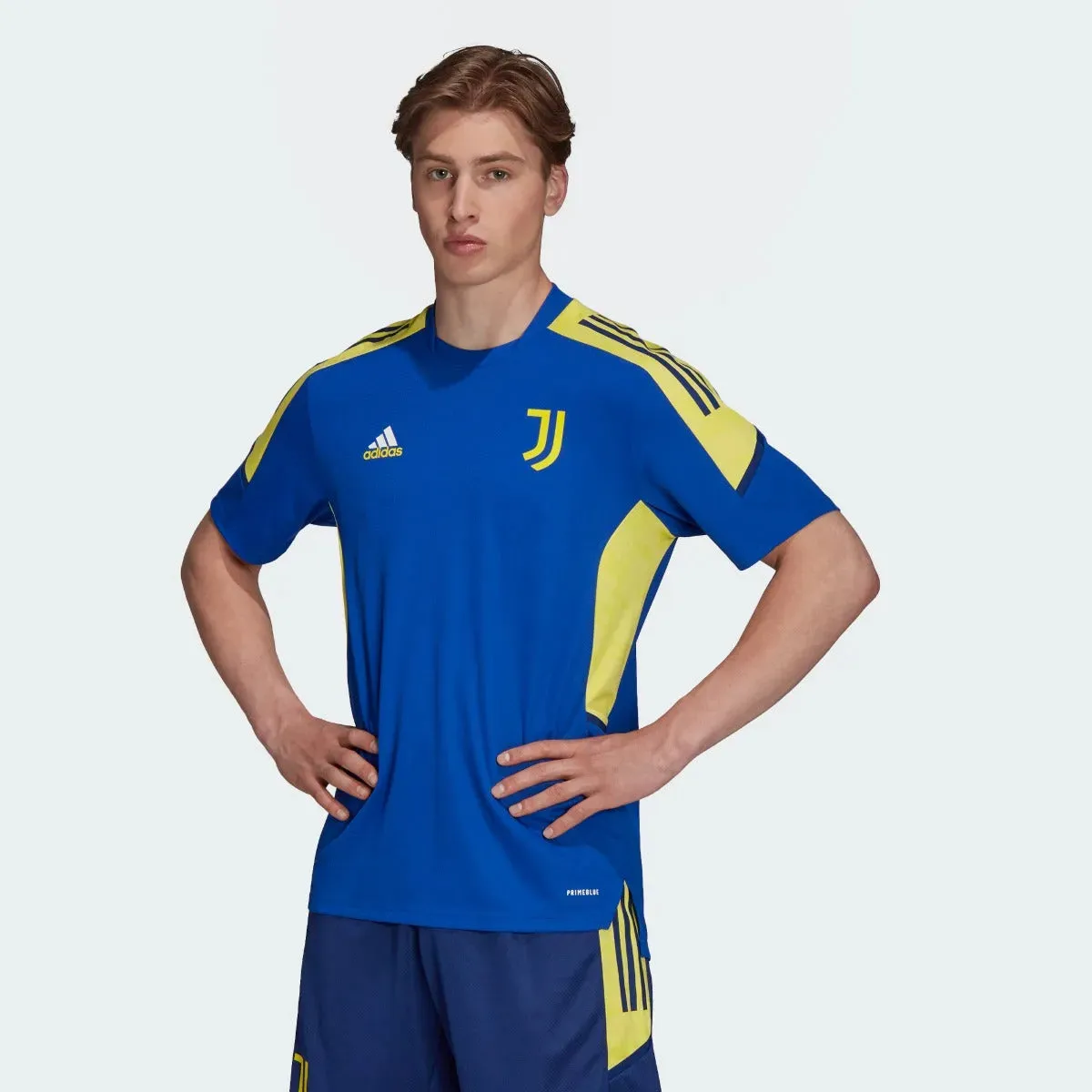 adidas 2021-22 Juventus Euro Training Jersey - Victory Blue-Yellow