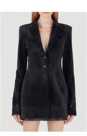 Alexander Wang Peak Lapel Velour Blazer