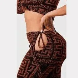 Angel metallic knit one shoulder cut out Jumpsuit.FINAL SALE