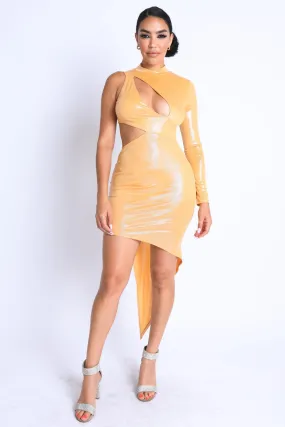Asymmetric Cut Out Dress