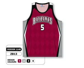 Athletic Knit Custom Sublimated Basketball Jersey Design 1148