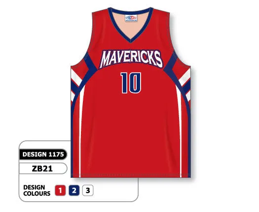 Athletic Knit Custom Sublimated Basketball Jersey Design 1175