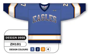 Athletic Knit Custom Sublimated Hockey Jersey Design 0908
