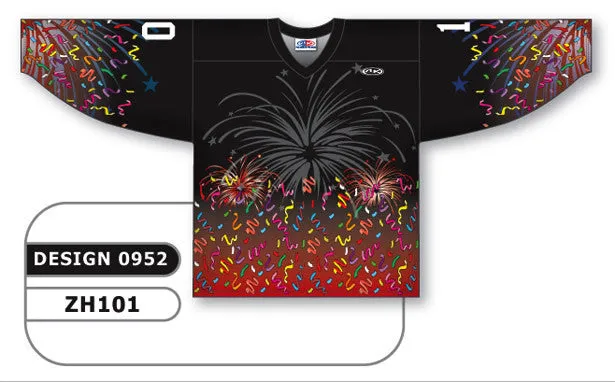 Athletic Knit Custom Sublimated Hockey Jersey Design 0952