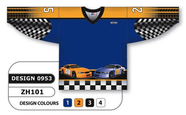 Athletic Knit Custom Sublimated Hockey Jersey Design 0953