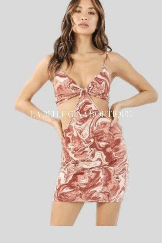 Ave cut out mini dress.