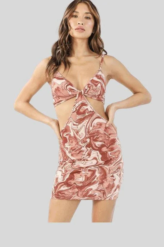 Ave cut out mini dress.