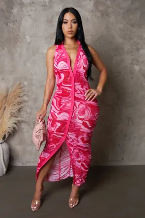 Aztec Print Dress