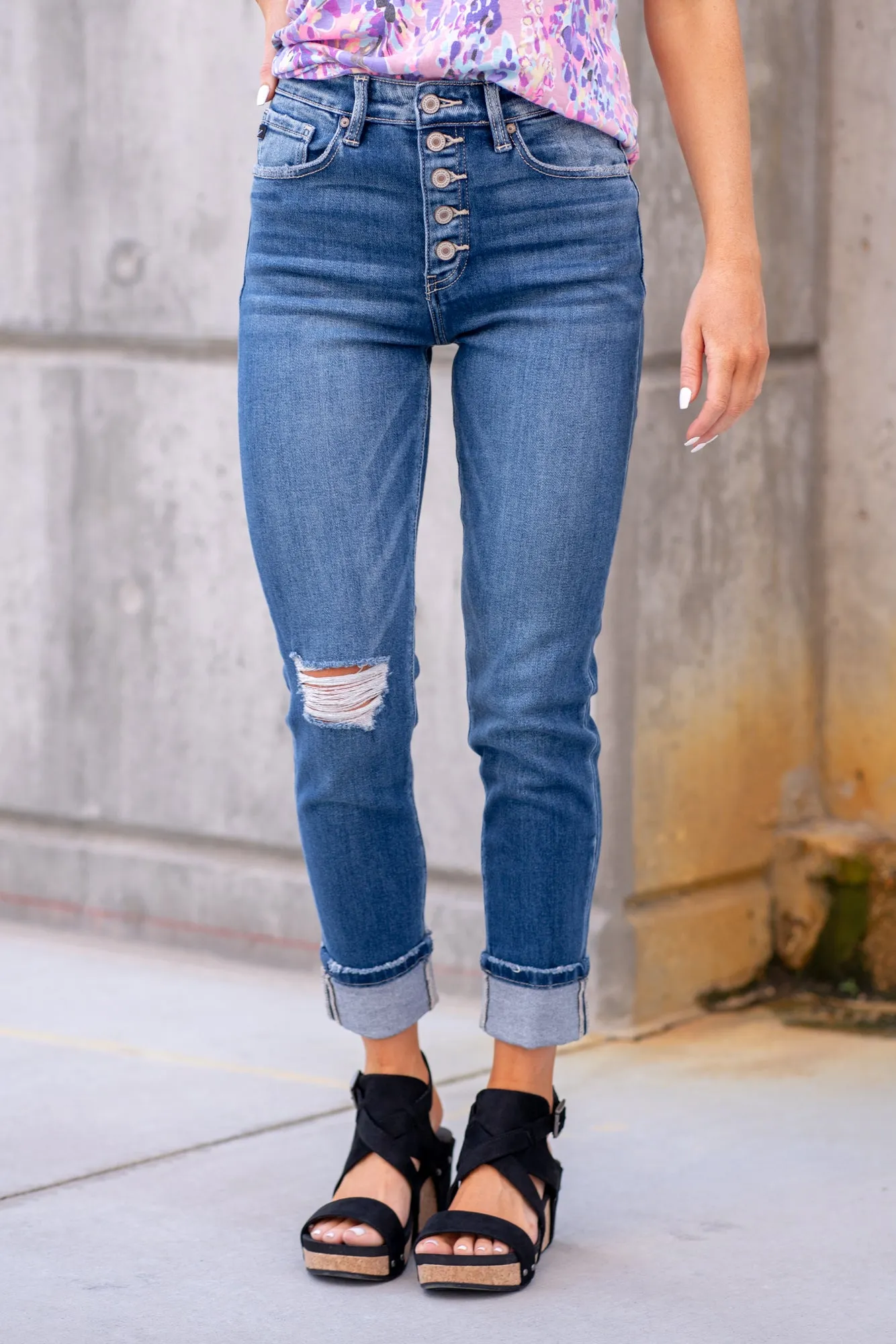 Beth-Anne High Rise Cigarette Straight Leg