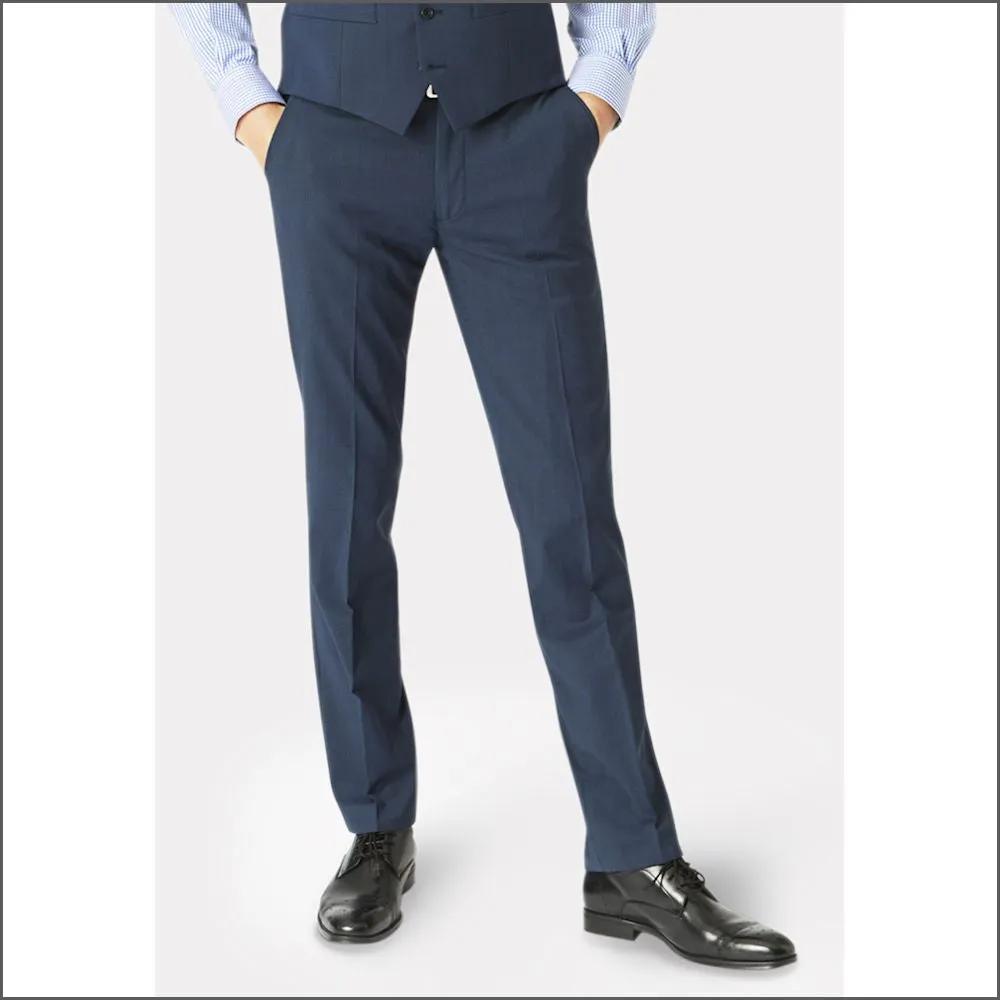 Brook Taverner Cassino Navy Check Washable Suit==