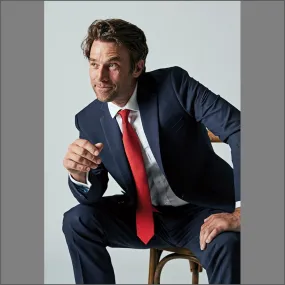 Brook Taverner Cassino Navy Check Washable Suit==