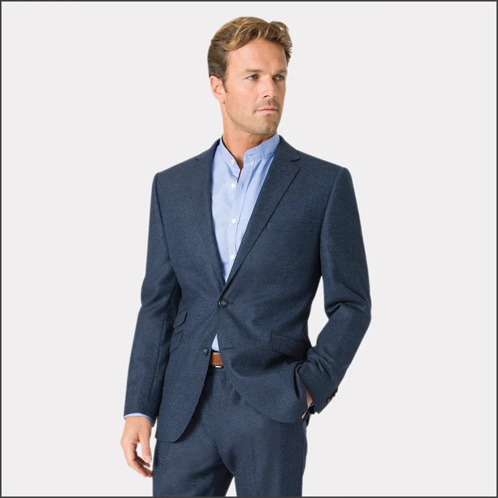 Brook Taverner Clifford Navy Donegal Wool Suit - Waistcoat Optional==