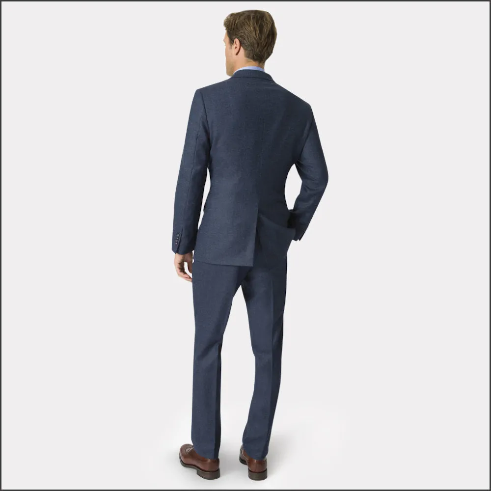 Brook Taverner Clifford Navy Donegal Wool Suit - Waistcoat Optional==