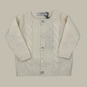 Cardigan - Cable Knit Ecru