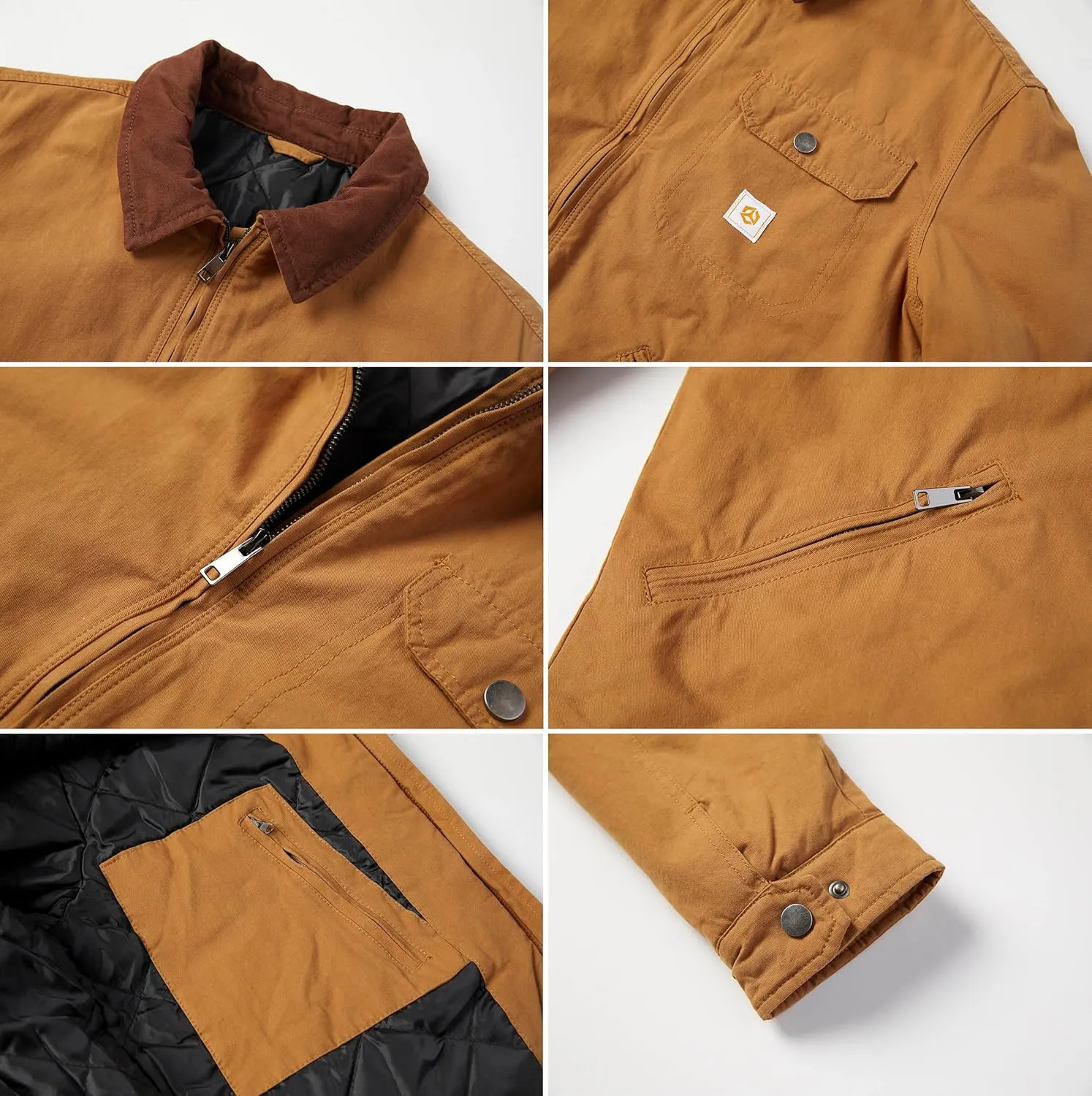 CARWORNIC Men's Winter Cotton Jacket