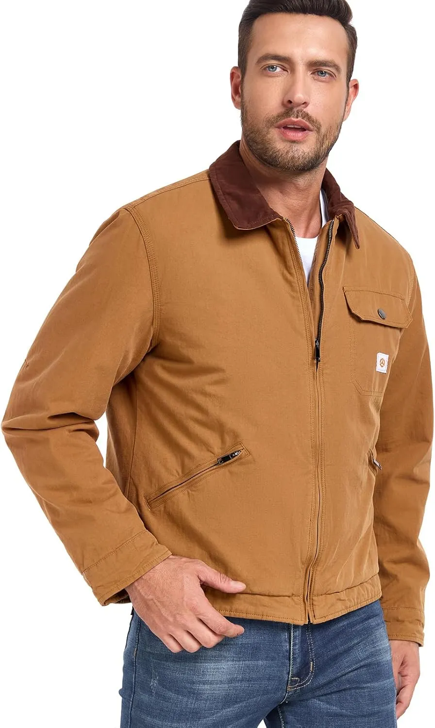 CARWORNIC Men's Winter Cotton Jacket