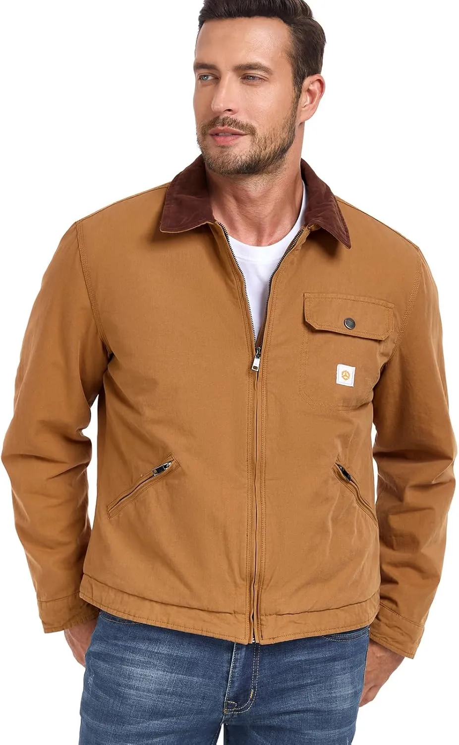 CARWORNIC Men's Winter Cotton Jacket