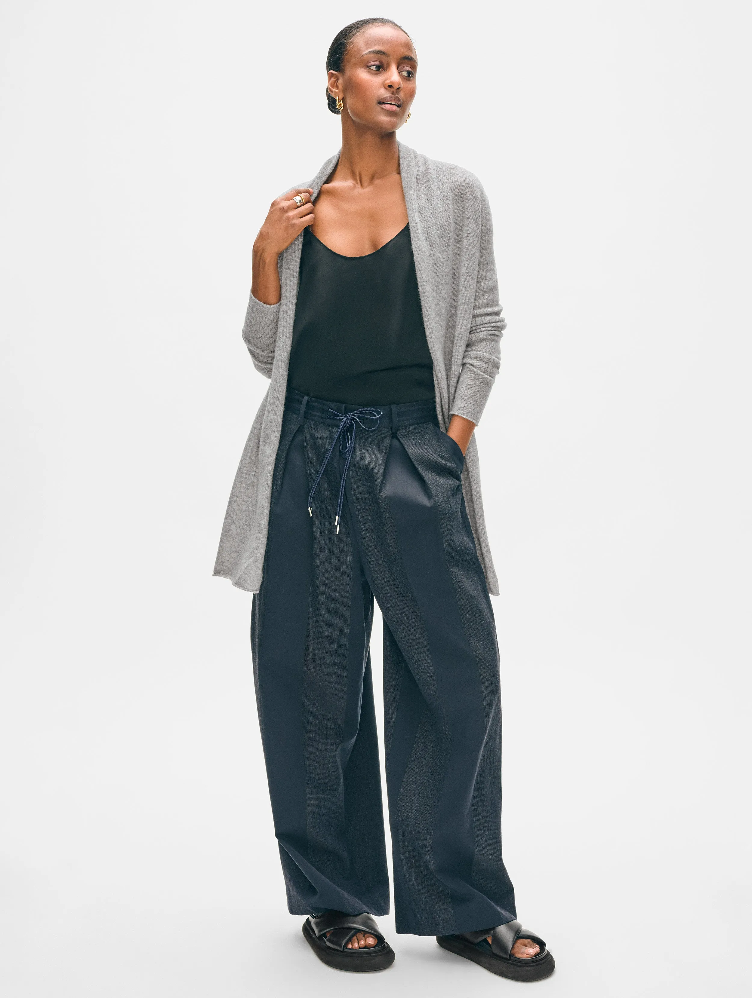 Cashmere Trapeze Cardigan