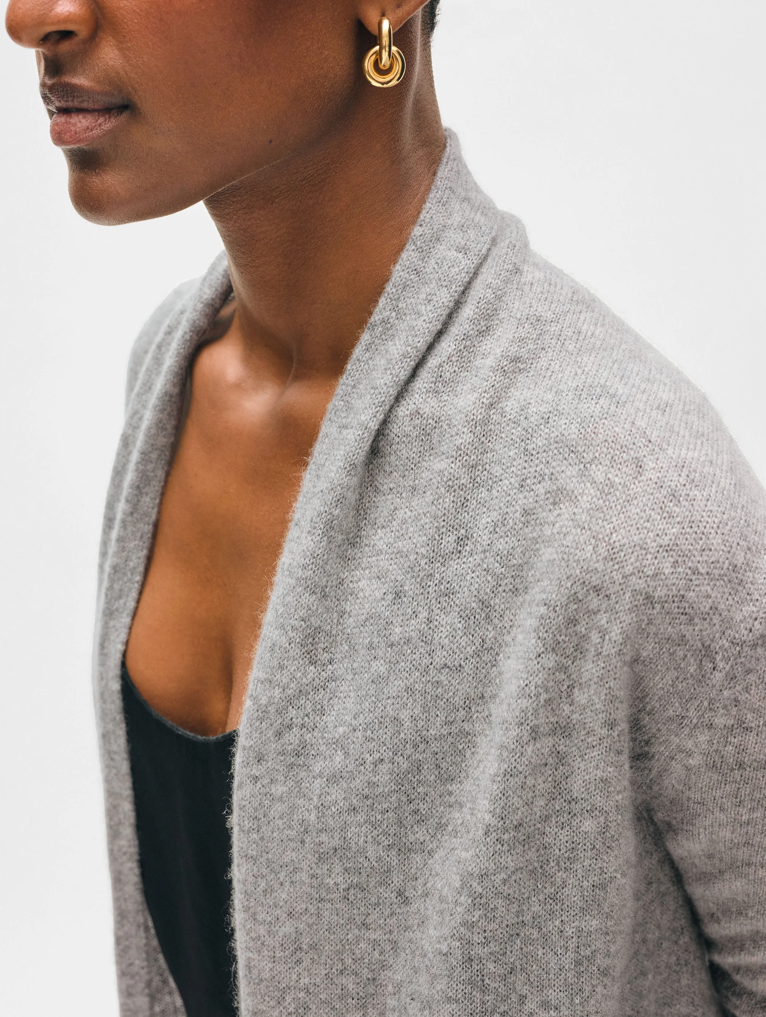 Cashmere Trapeze Cardigan