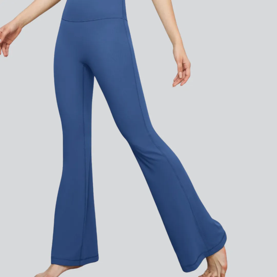 Classic Flare Yoga Pants - Blue