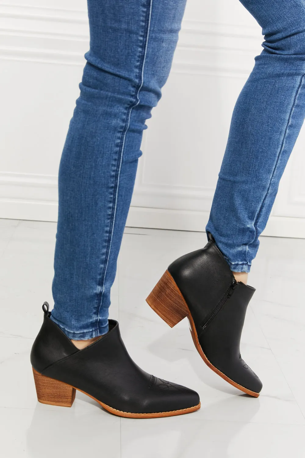 Classic Western-Inspired Ankle Booties