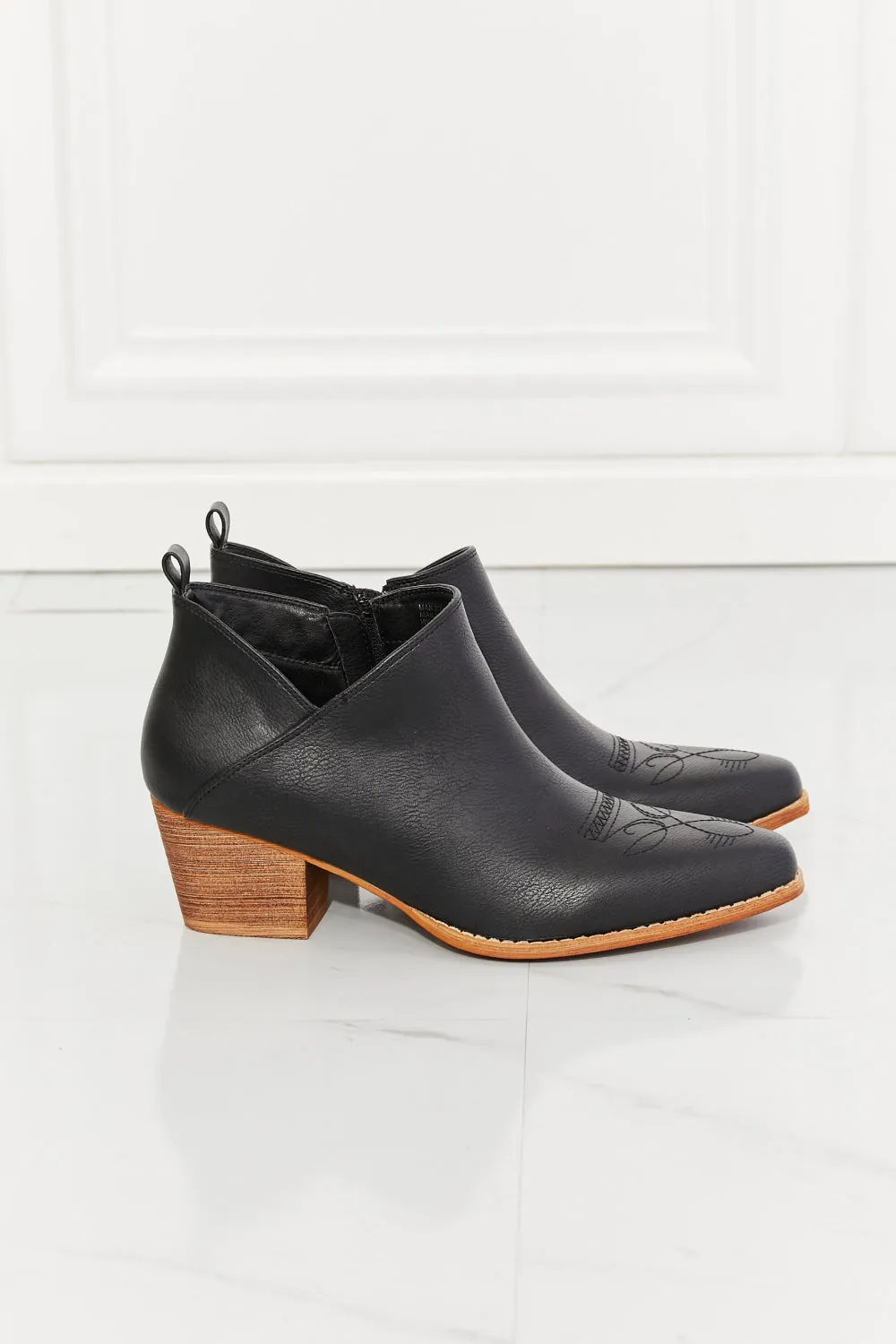 Classic Western-Inspired Ankle Booties