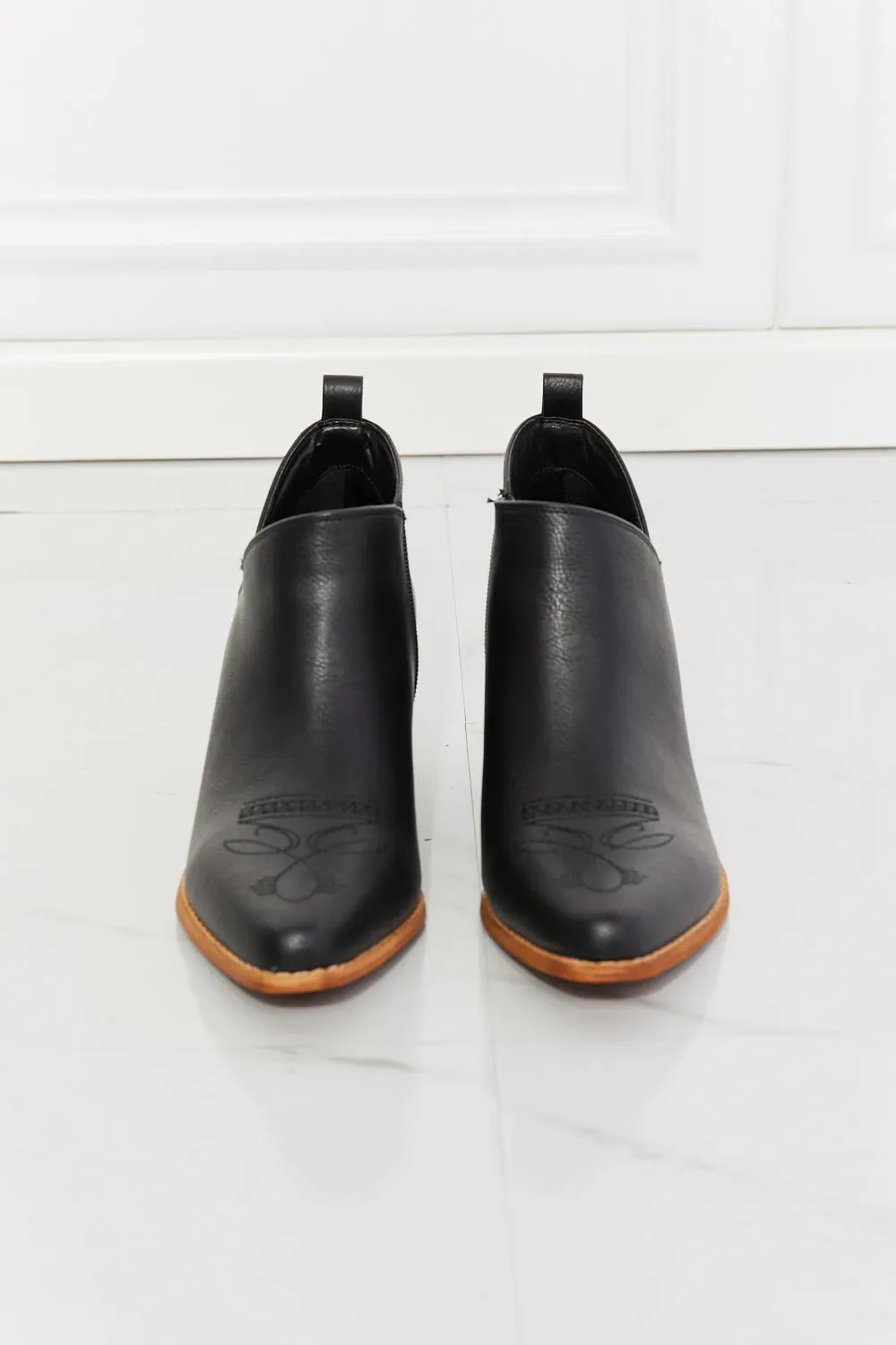 Classic Western-Inspired Ankle Booties