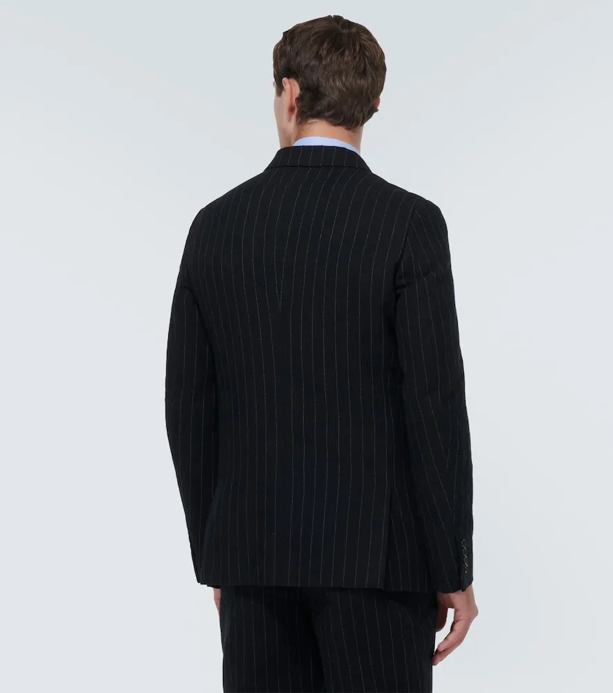 Comme des Garcons Homme Deux Chalk striped single-breasted blazer