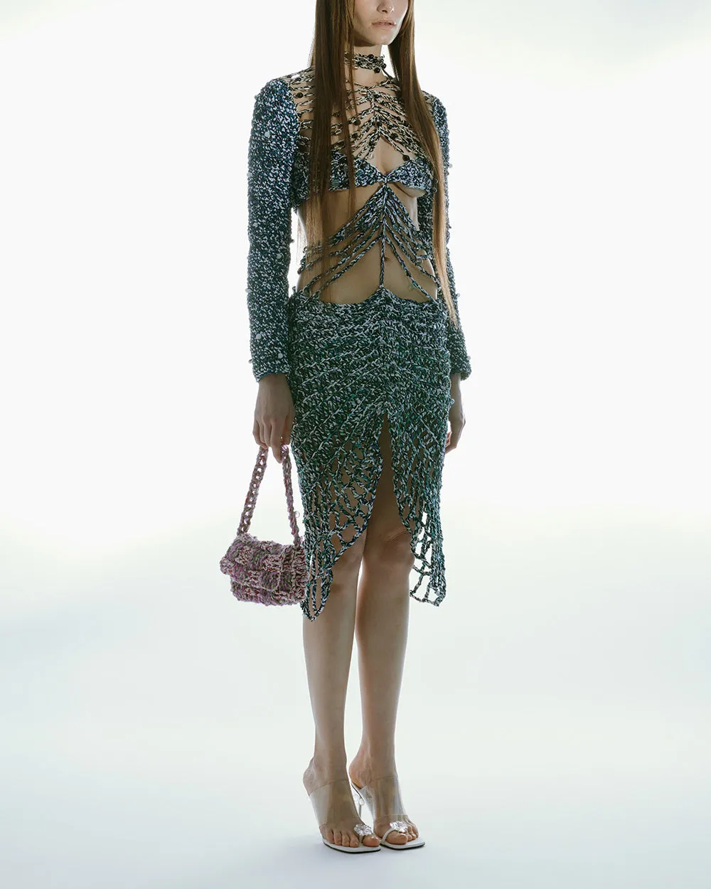 CROCHET CUT-OUT DRESS