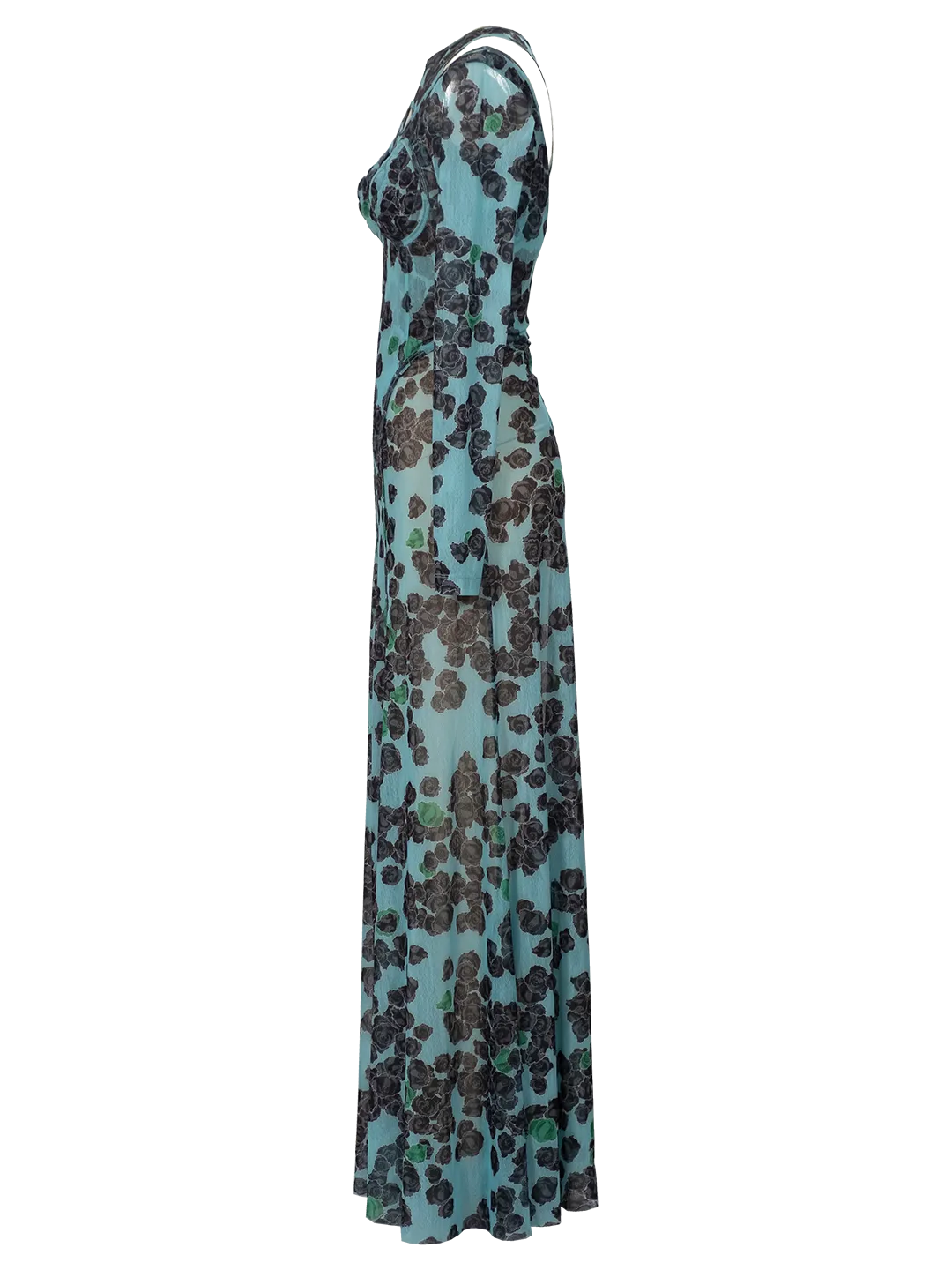 Cut-Out Gauzy Dress
