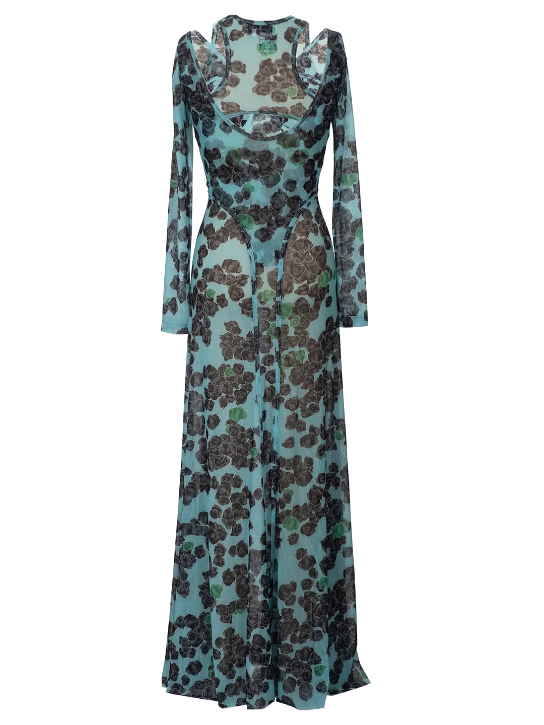 Cut-Out Gauzy Dress