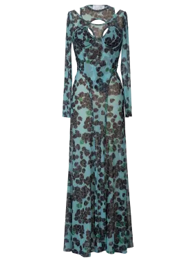 Cut-Out Gauzy Dress