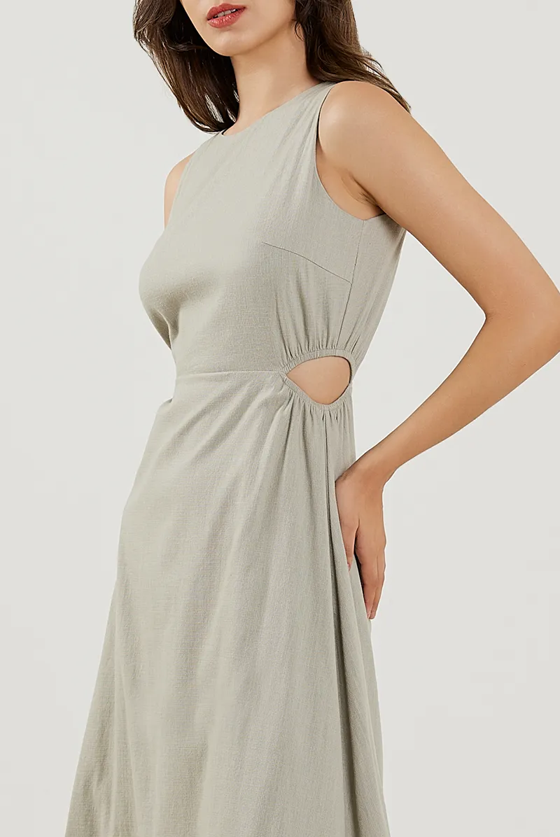 Cut-Out Midi Dress