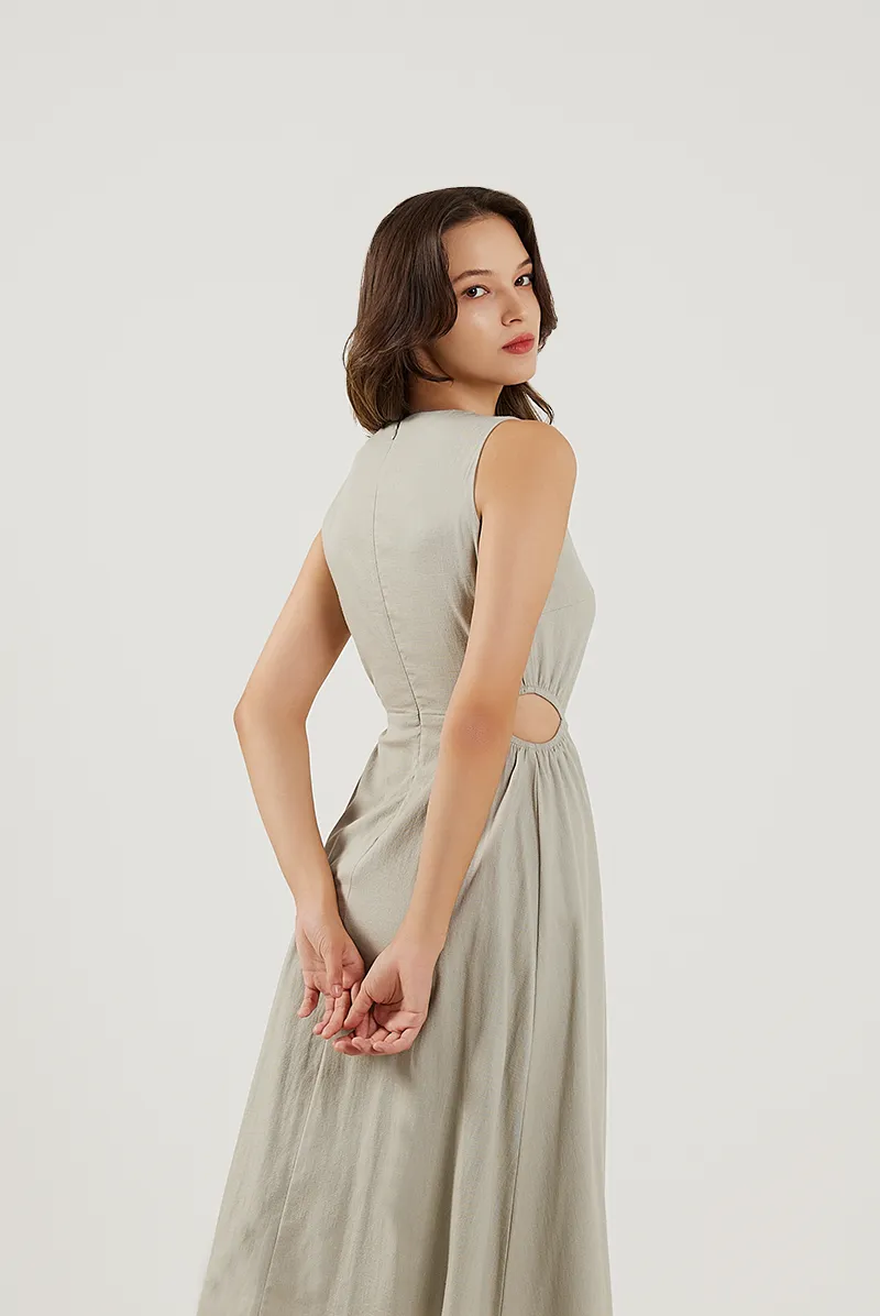 Cut-Out Midi Dress