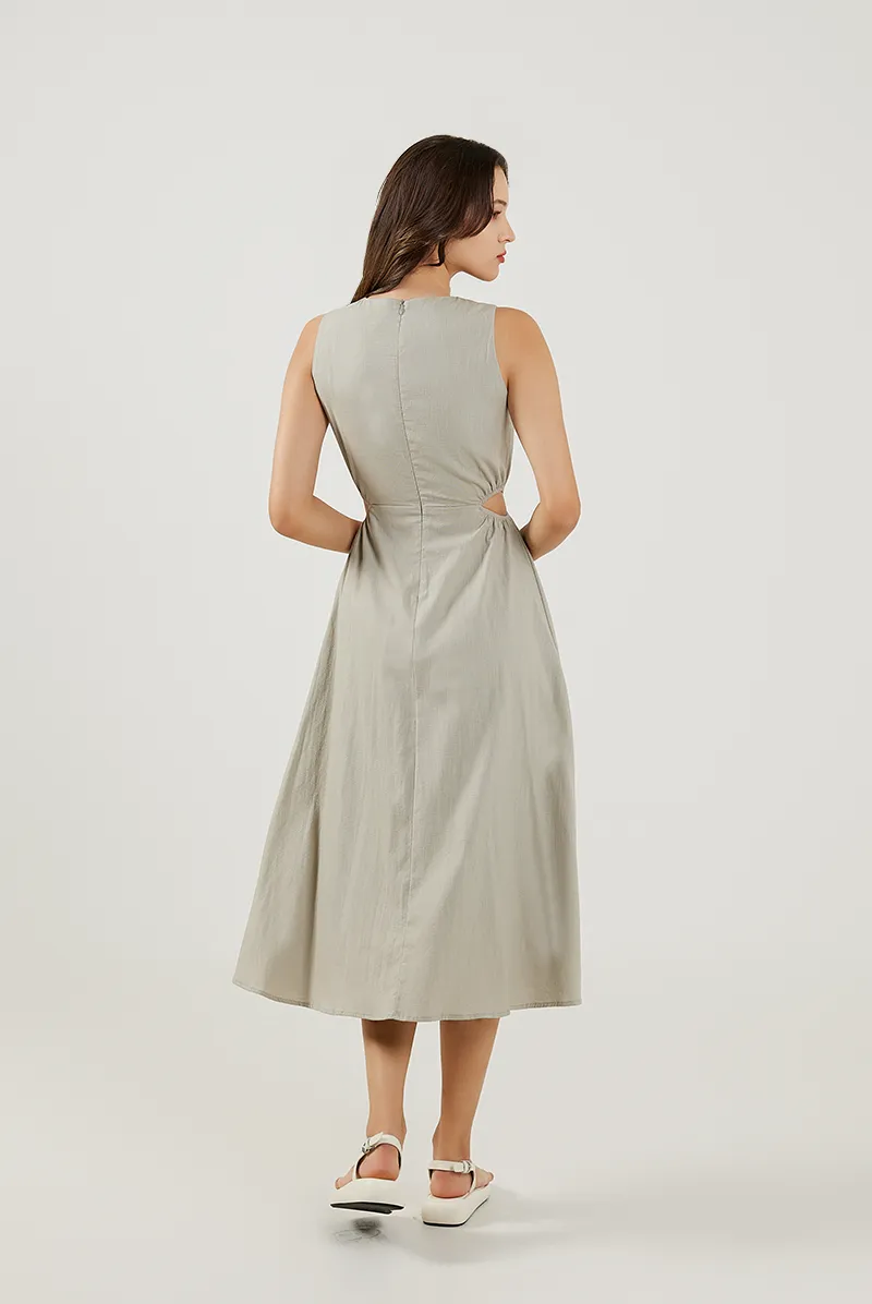 Cut-Out Midi Dress