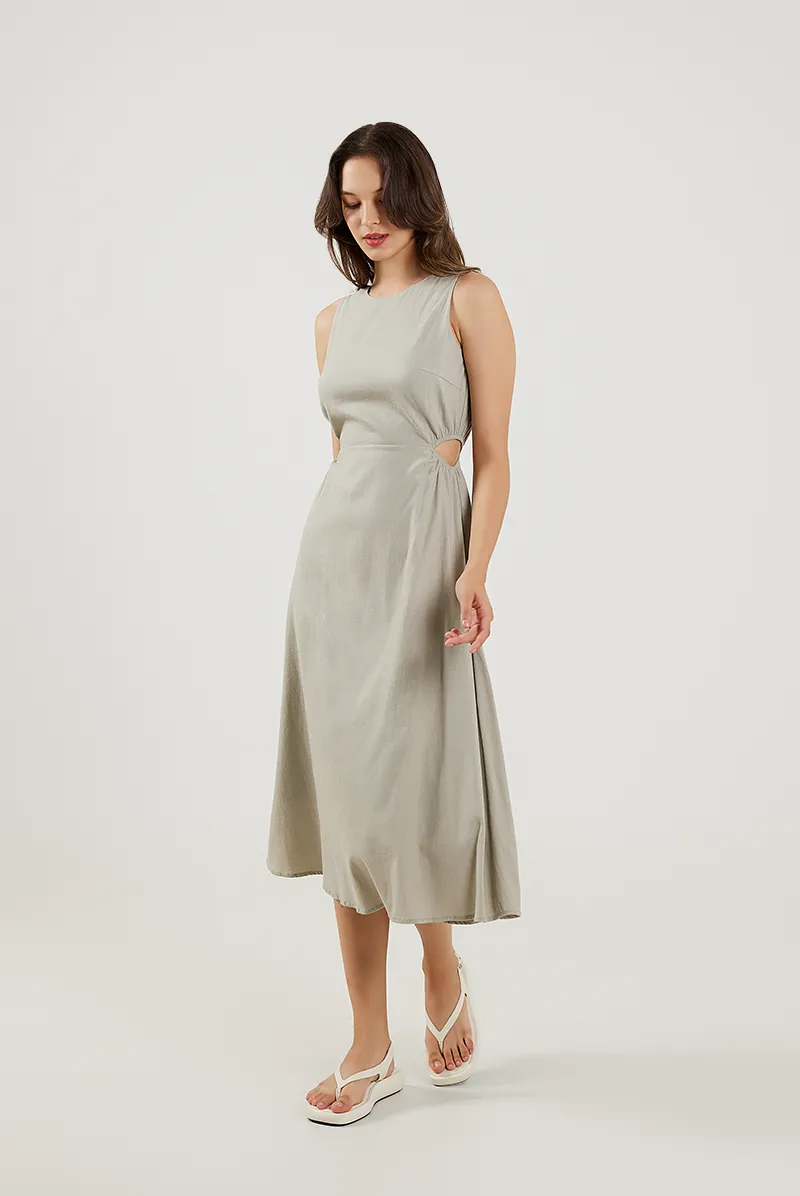 Cut-Out Midi Dress