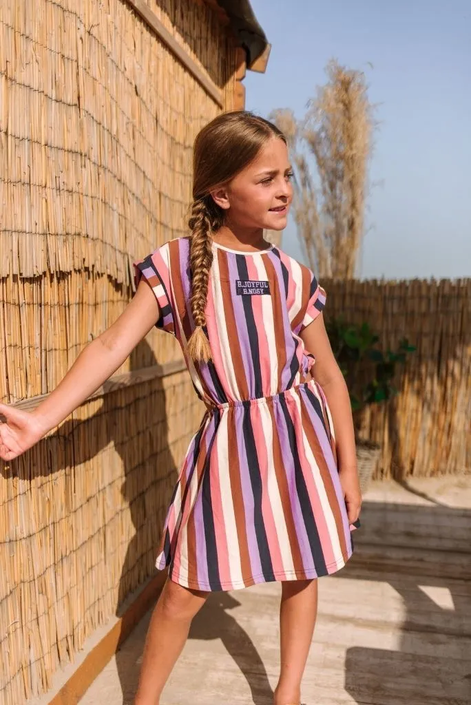 Cut-Out Stripe Dress