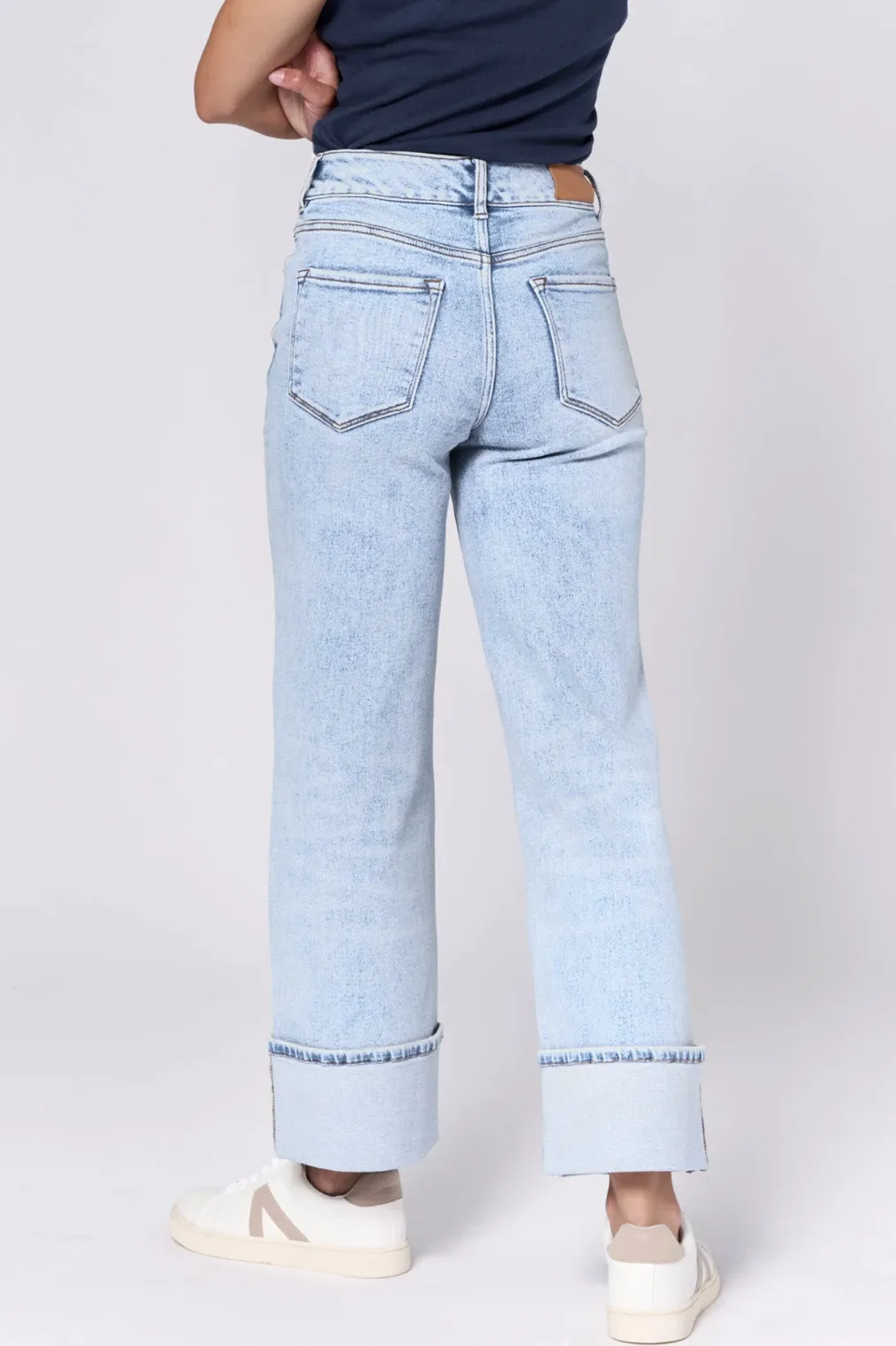 Dear John Holly High Rise Straight Cuffed Hem in Lake Shore