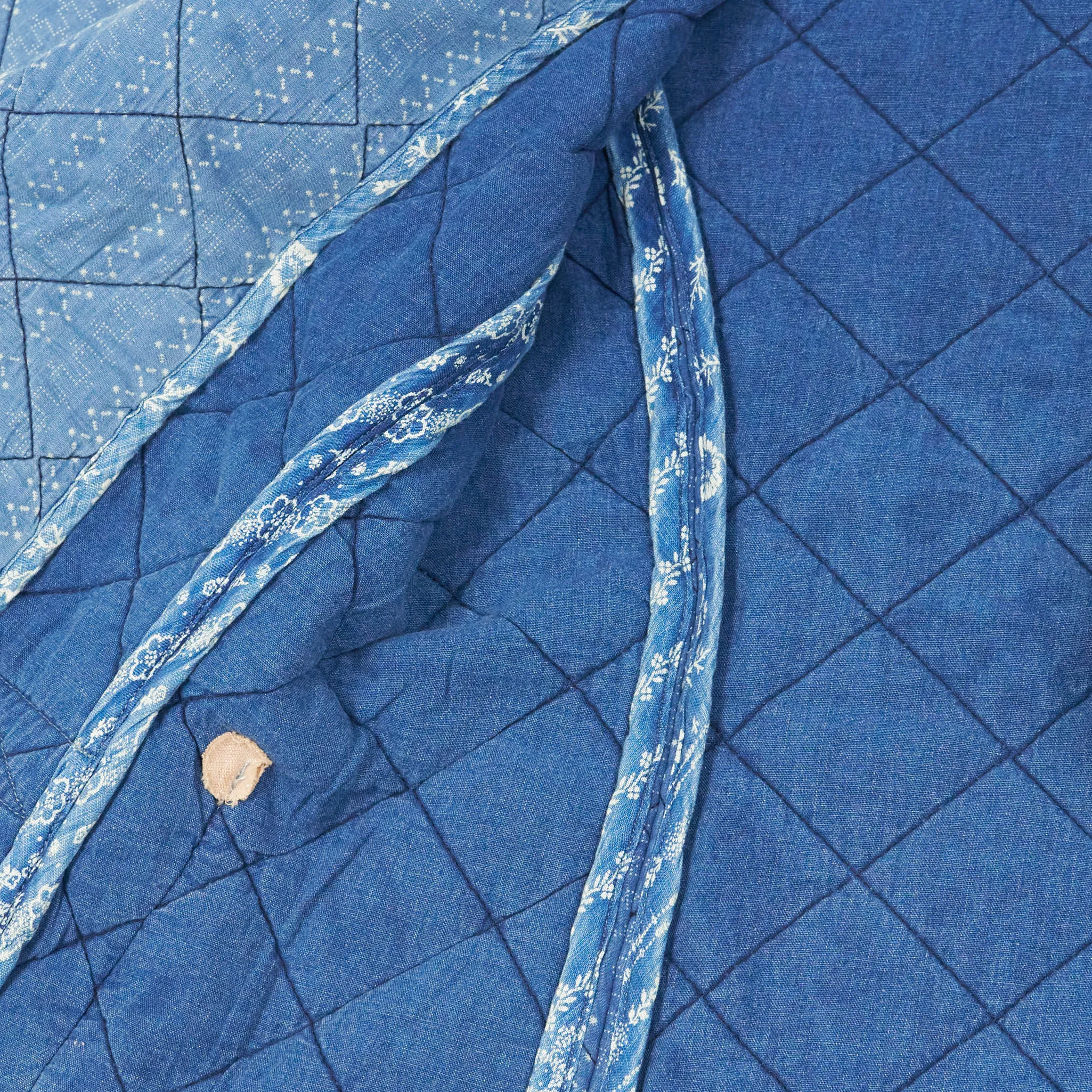 Double RL Quilted Indigo Cotton Jacket