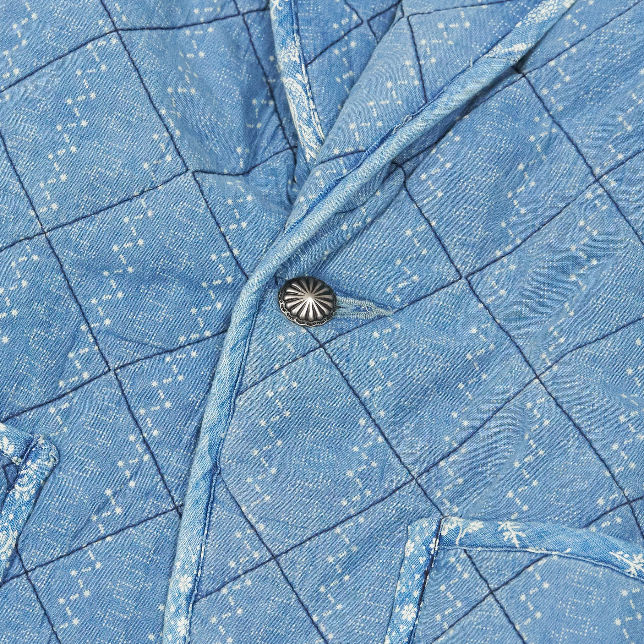 Double RL Quilted Indigo Cotton Jacket