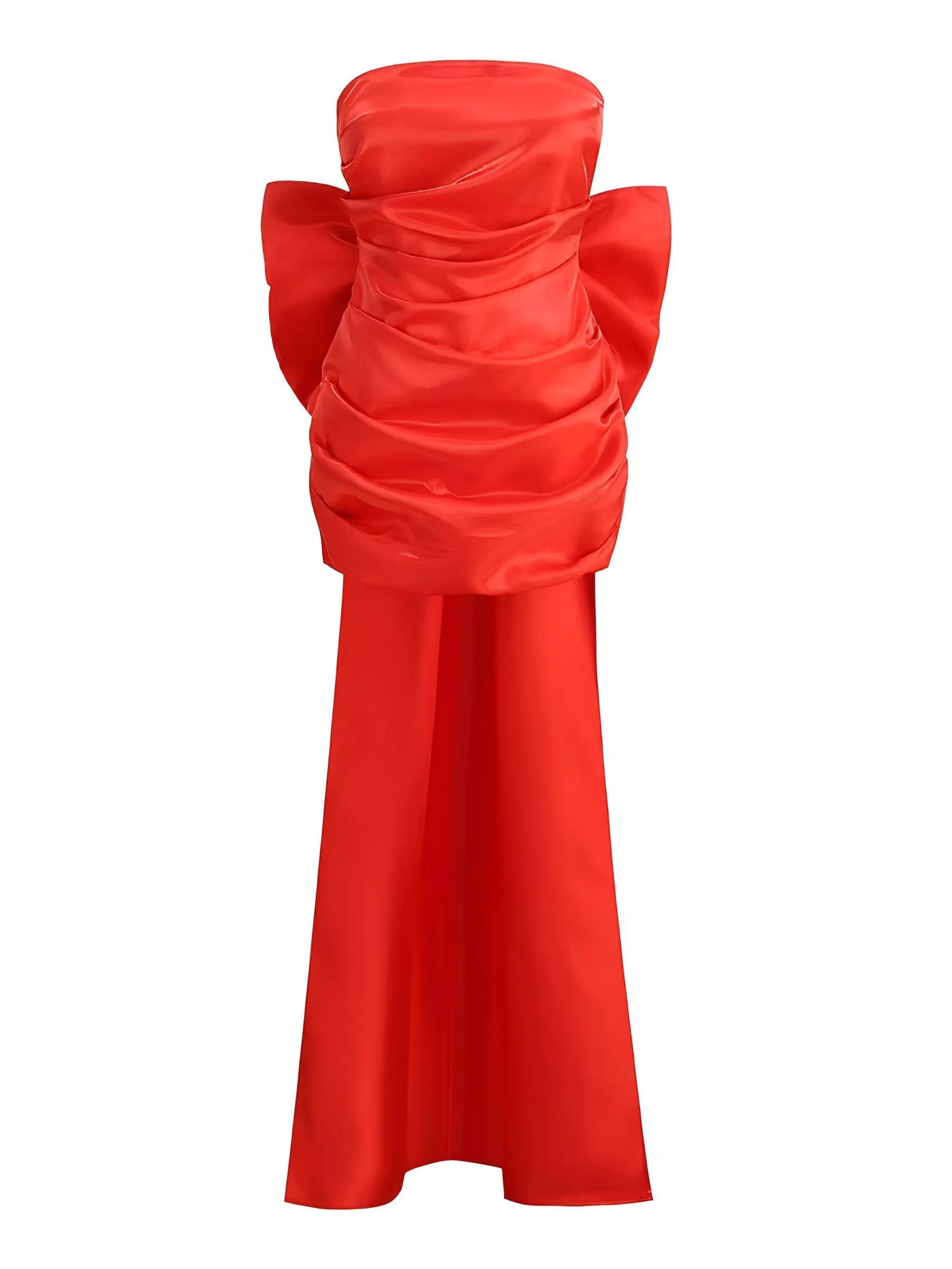 Elegant Bow Strapless Backless Mini Dress Women's Evening Dress