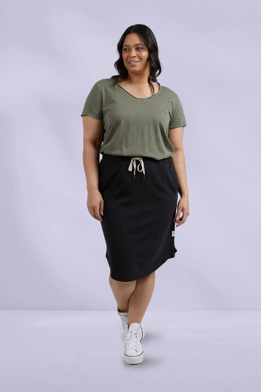Elm Isla Skirt Washed Black