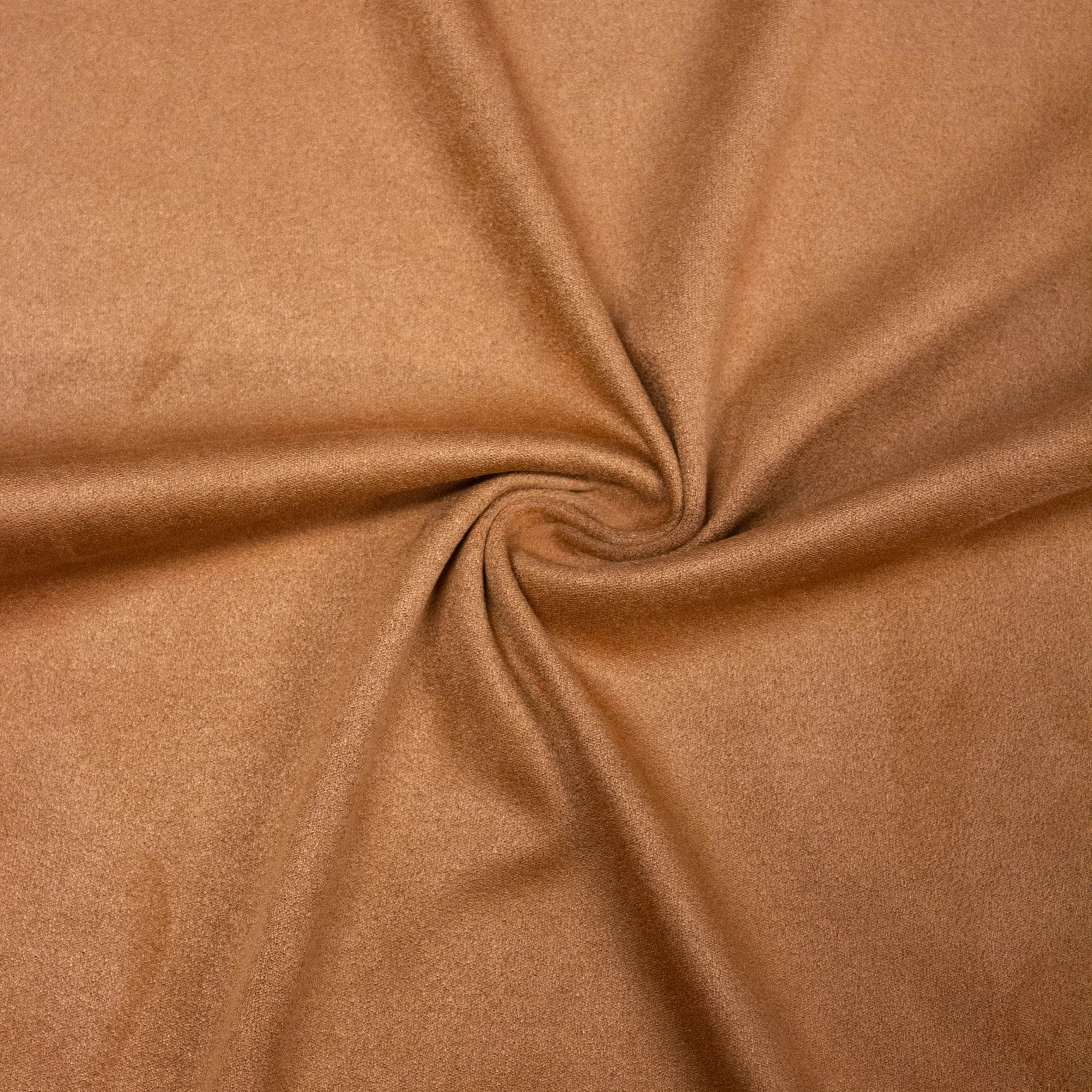 Estyr Cognac Brown Polyester Suède Stretch